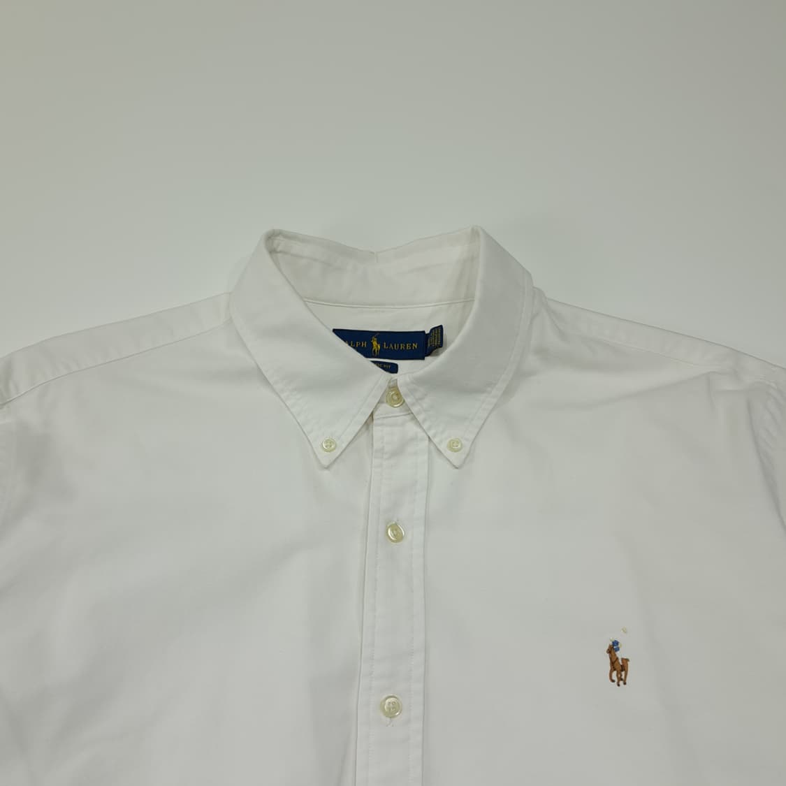 CL722 2XL 폴로 코튼 멀티포니 버튼다운 화이트 셔츠 남방 상품이미지2