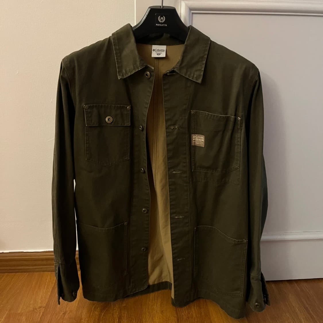 콜롬비아 워크셔츠 자켓 카키 M 상품이미지5