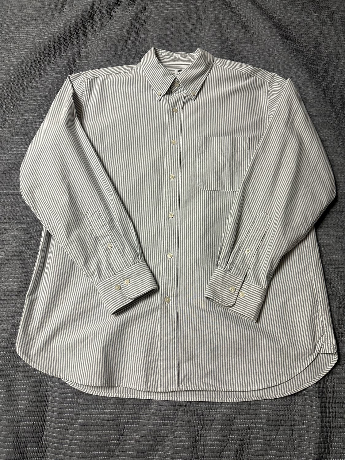 (XL) 유니클로 스트라이프 셔츠 상품이미지1