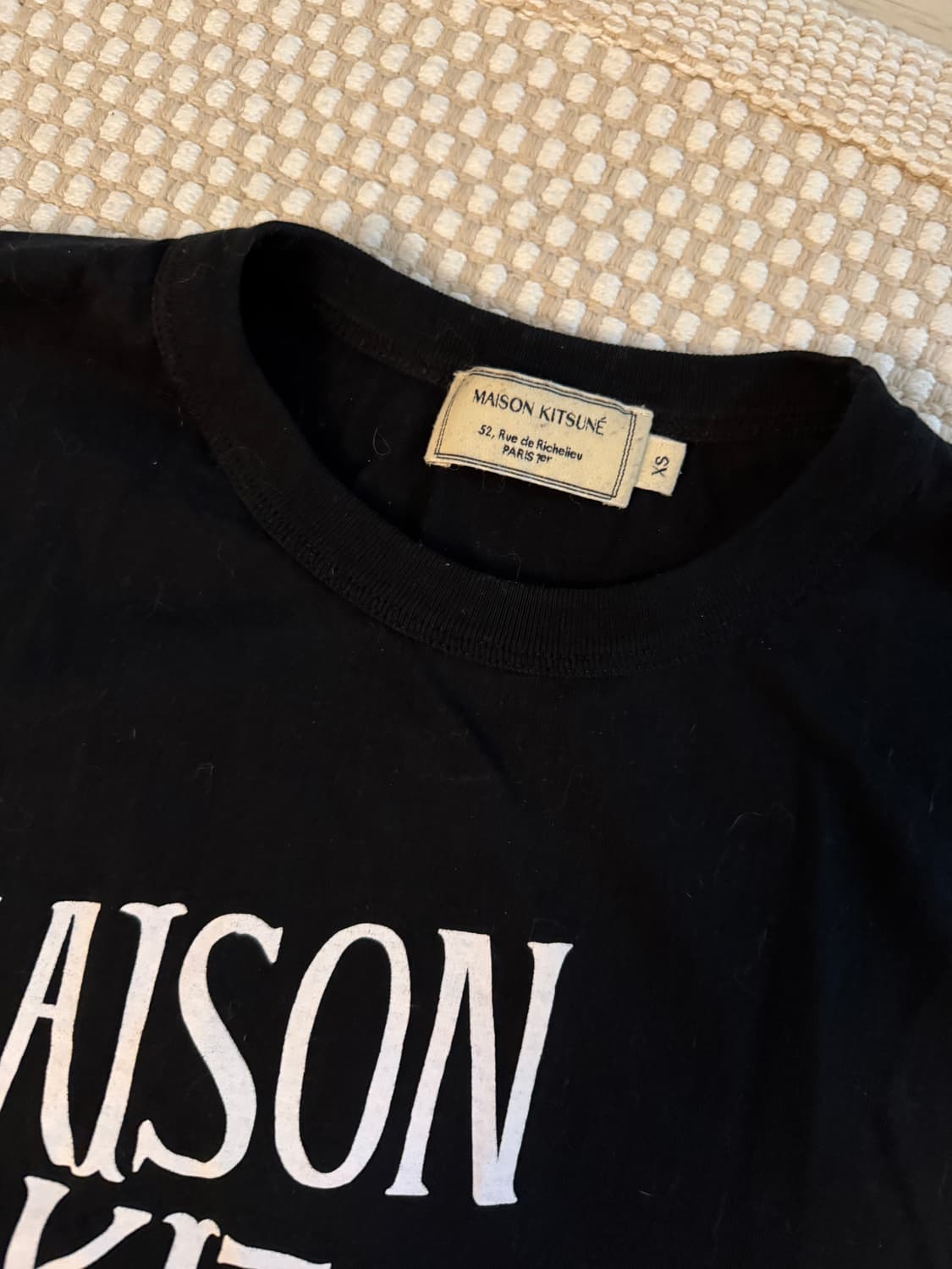 메종키츠네 티셔츠 xs 블랙 상품이미지2