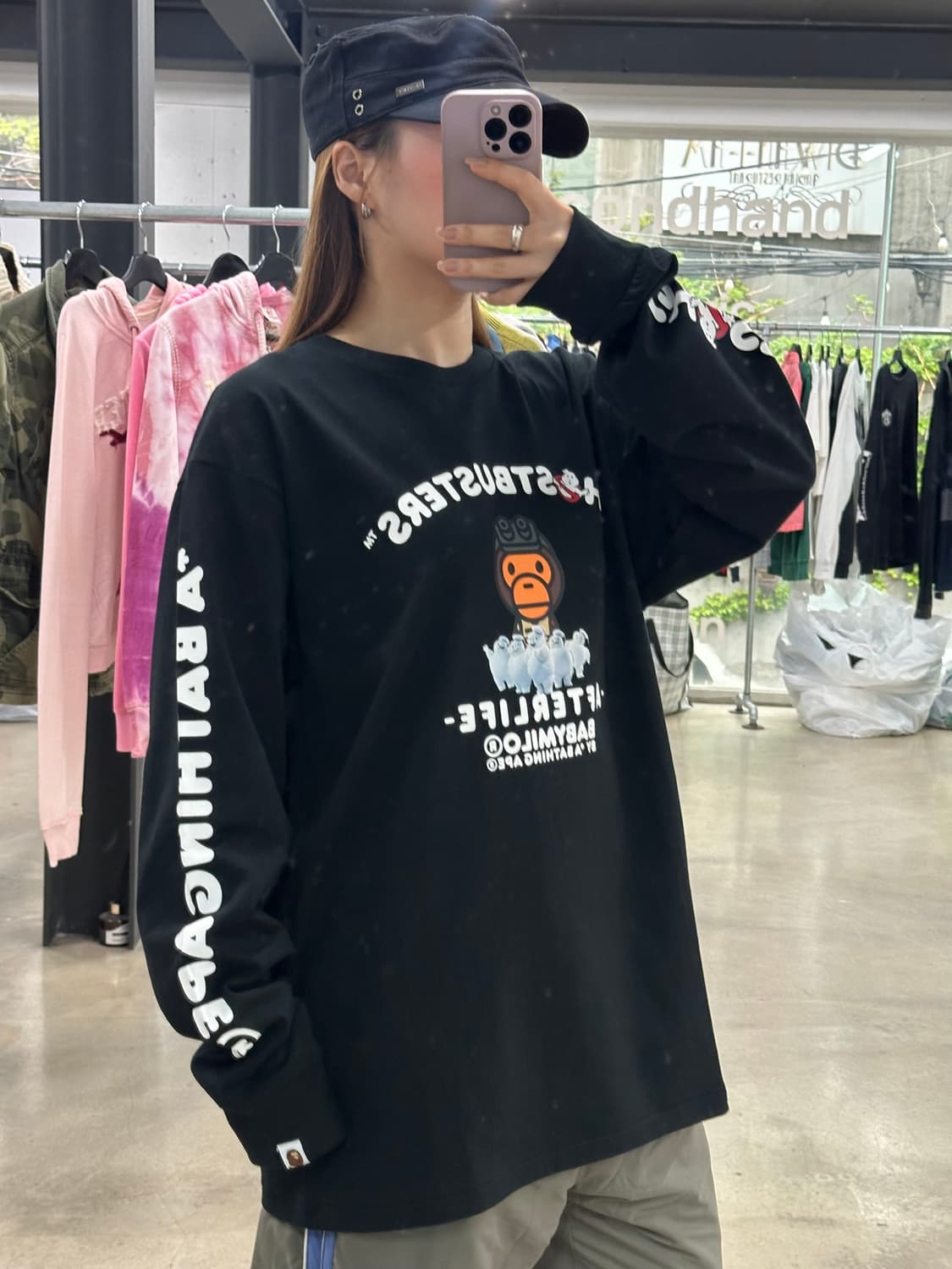 베이프 x 고스트버스터즈 마일로 롱슬리브 상품이미지4