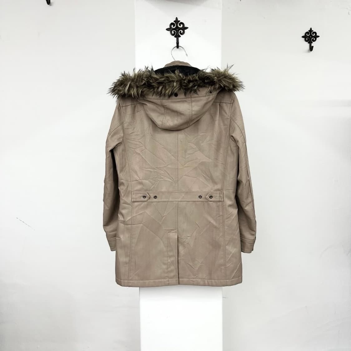 Nicole club beige fur jacket 상품이미지5