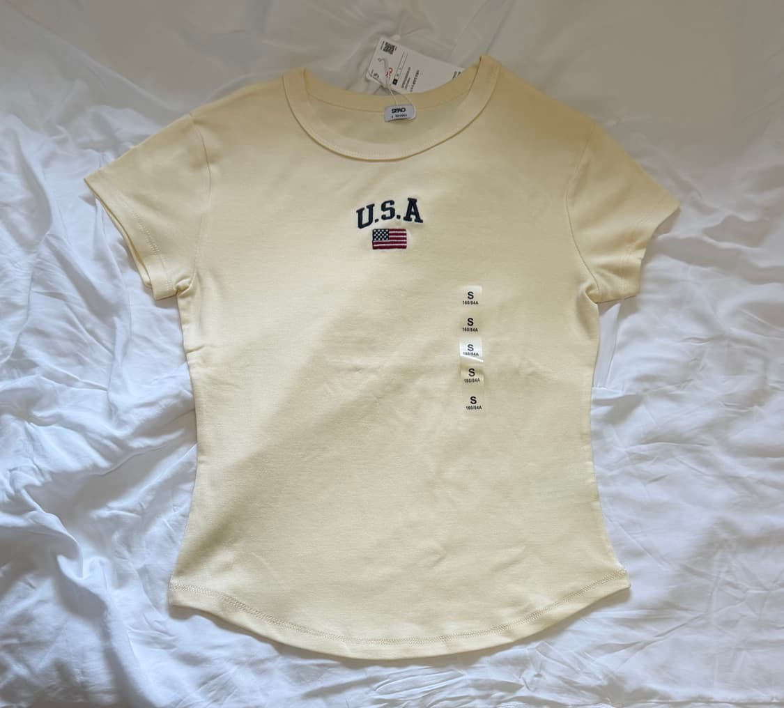 [미 시착 새 상품] 스파오 USA 반팔 s 상품이미지1