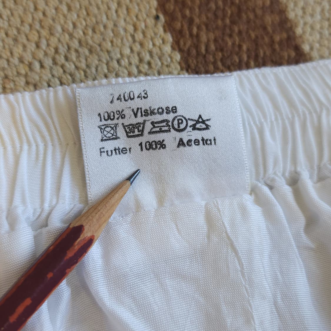 90s 빈티지 스커트 유럽 화이트 롱 스커트 50 상품이미지10