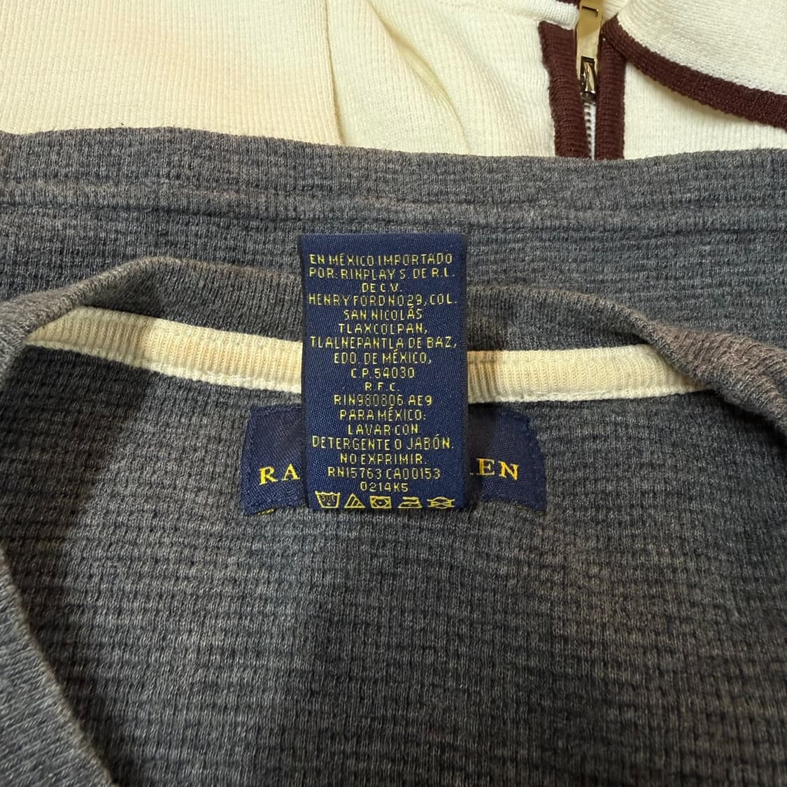 [L] 폴로 랄프로렌 차콜 면 반팔 라운드 티셔츠 상품이미지6