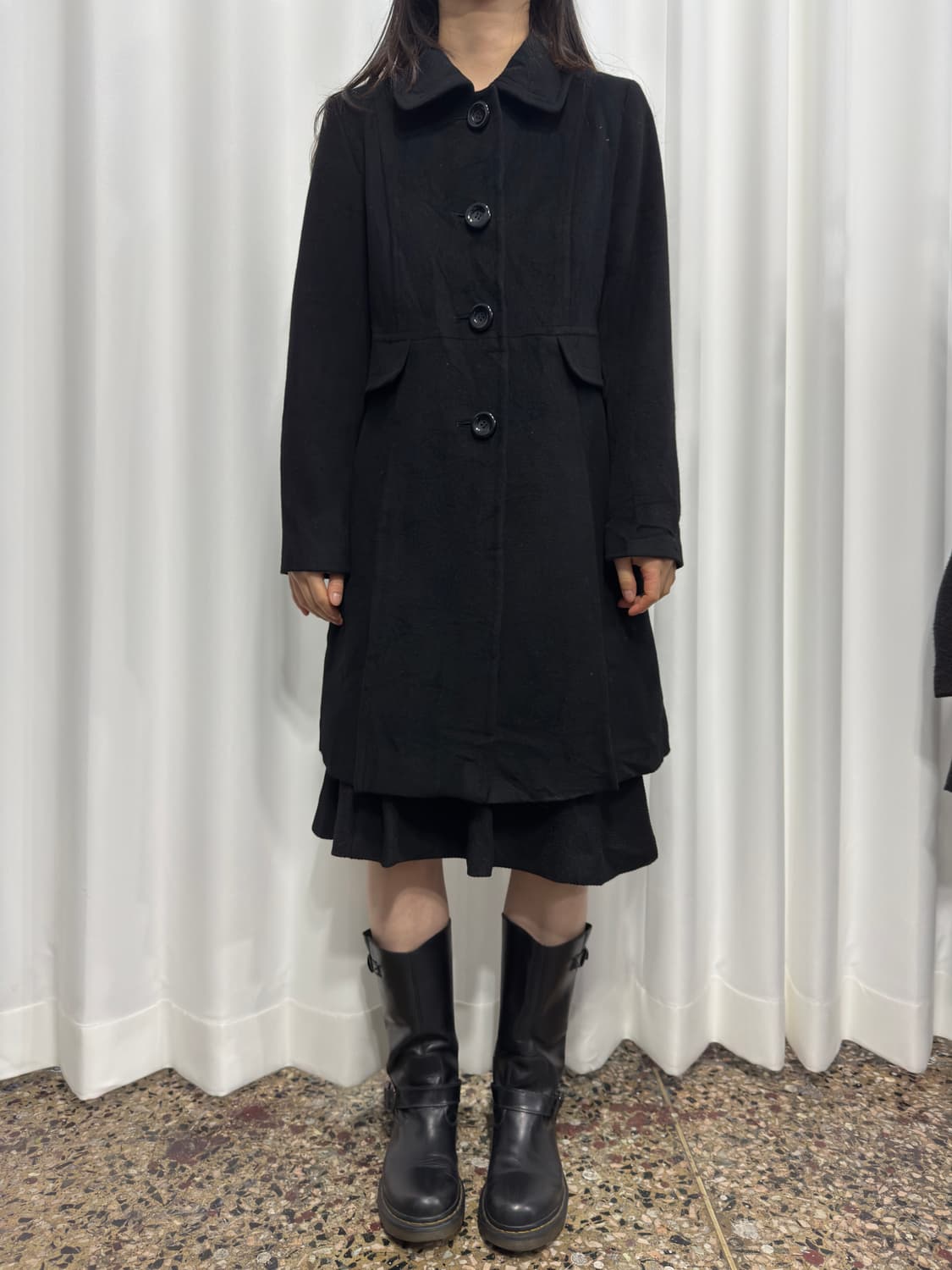 style com button coat 상품이미지1