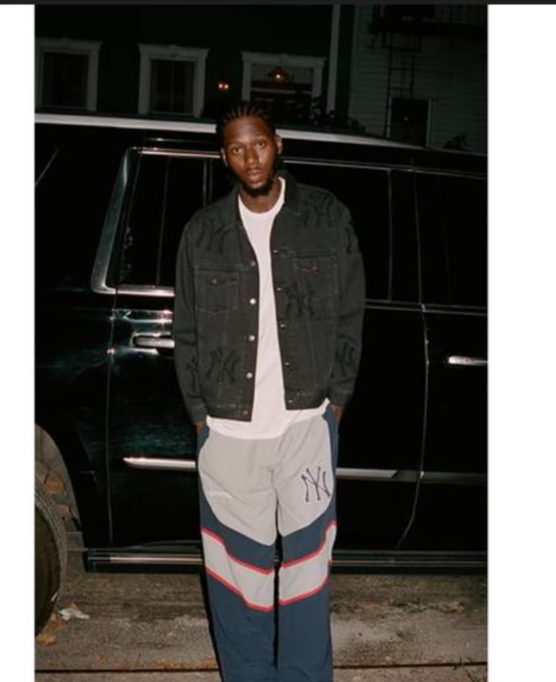 슈프림 x 양키스 블랙 데님 자켓 상품이미지5