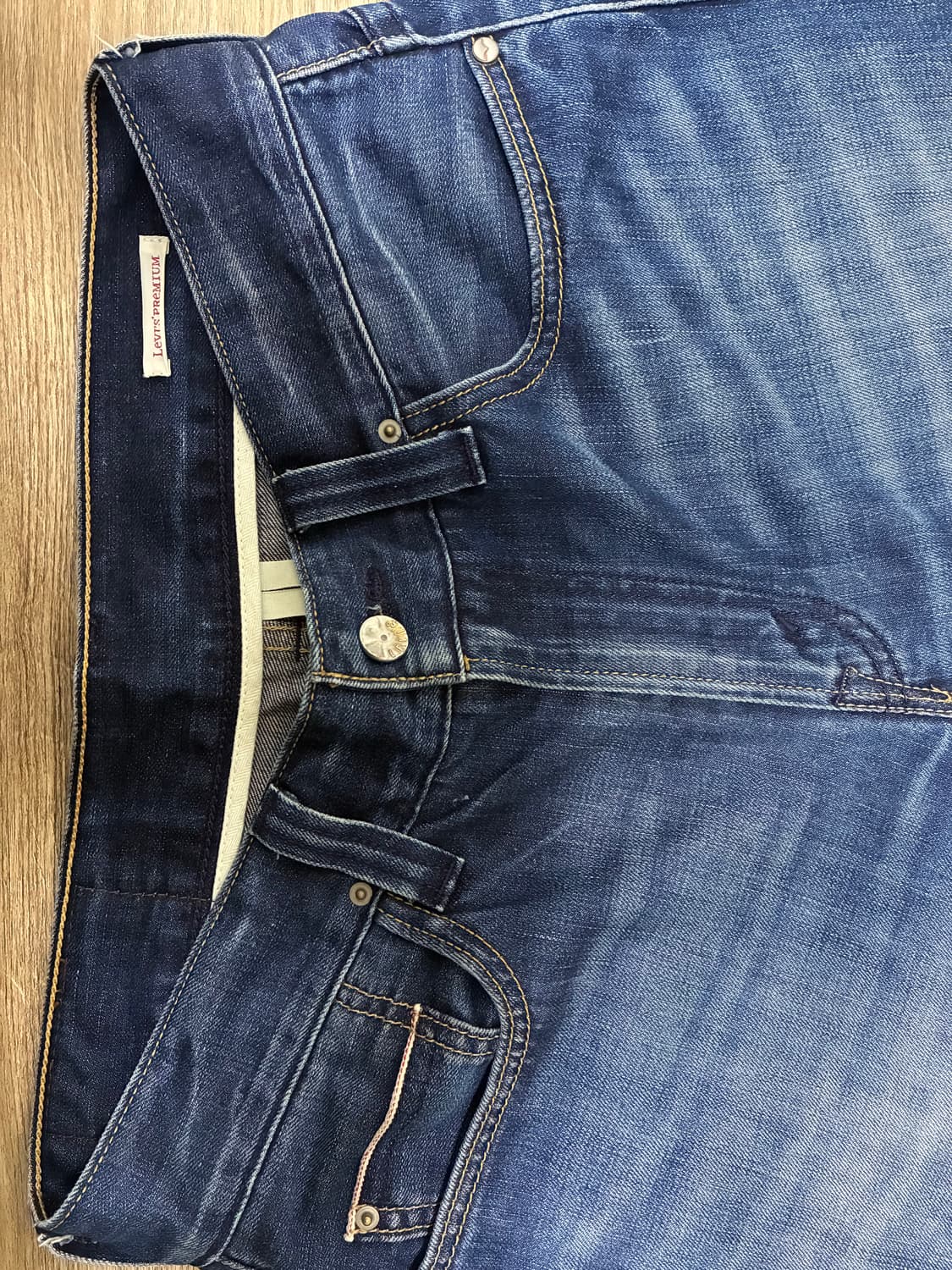 리바이스 프리미엄 셀비지 데님 중청 W32 L34 상품이미지4