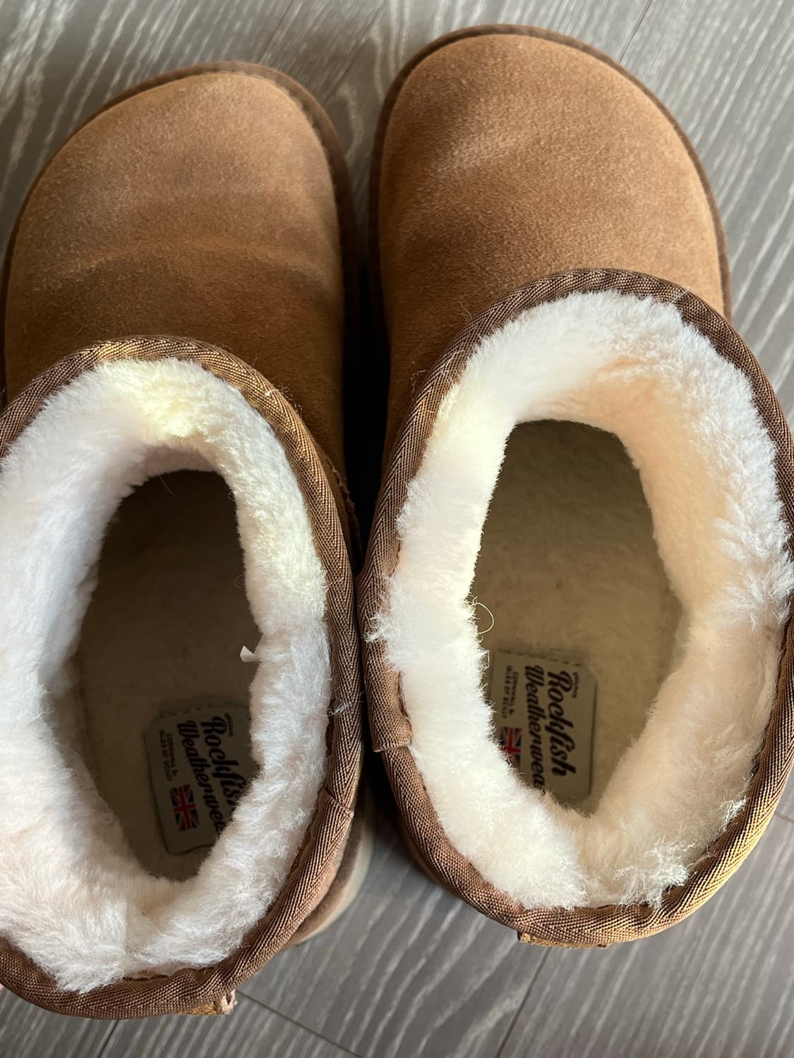 어그 플랫폼 부츠 체스터넛 통굽 상품이미지6