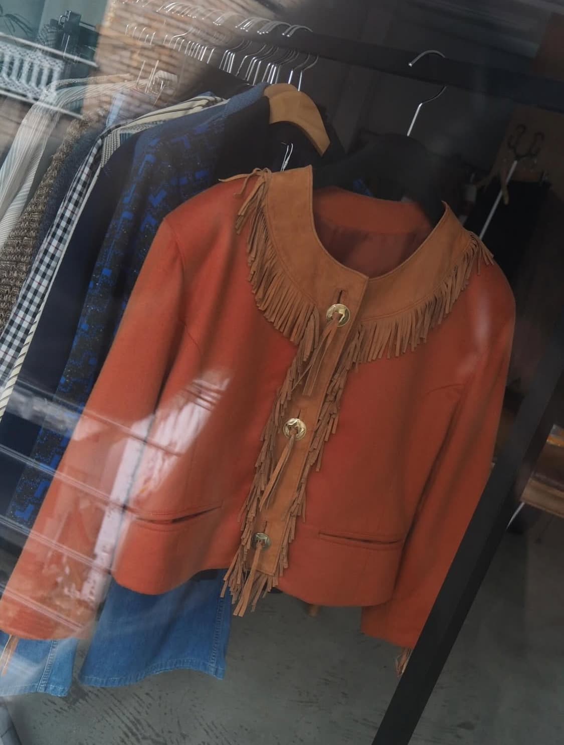 LANEROSSI italy fabric fringe jacket  상품이미지1