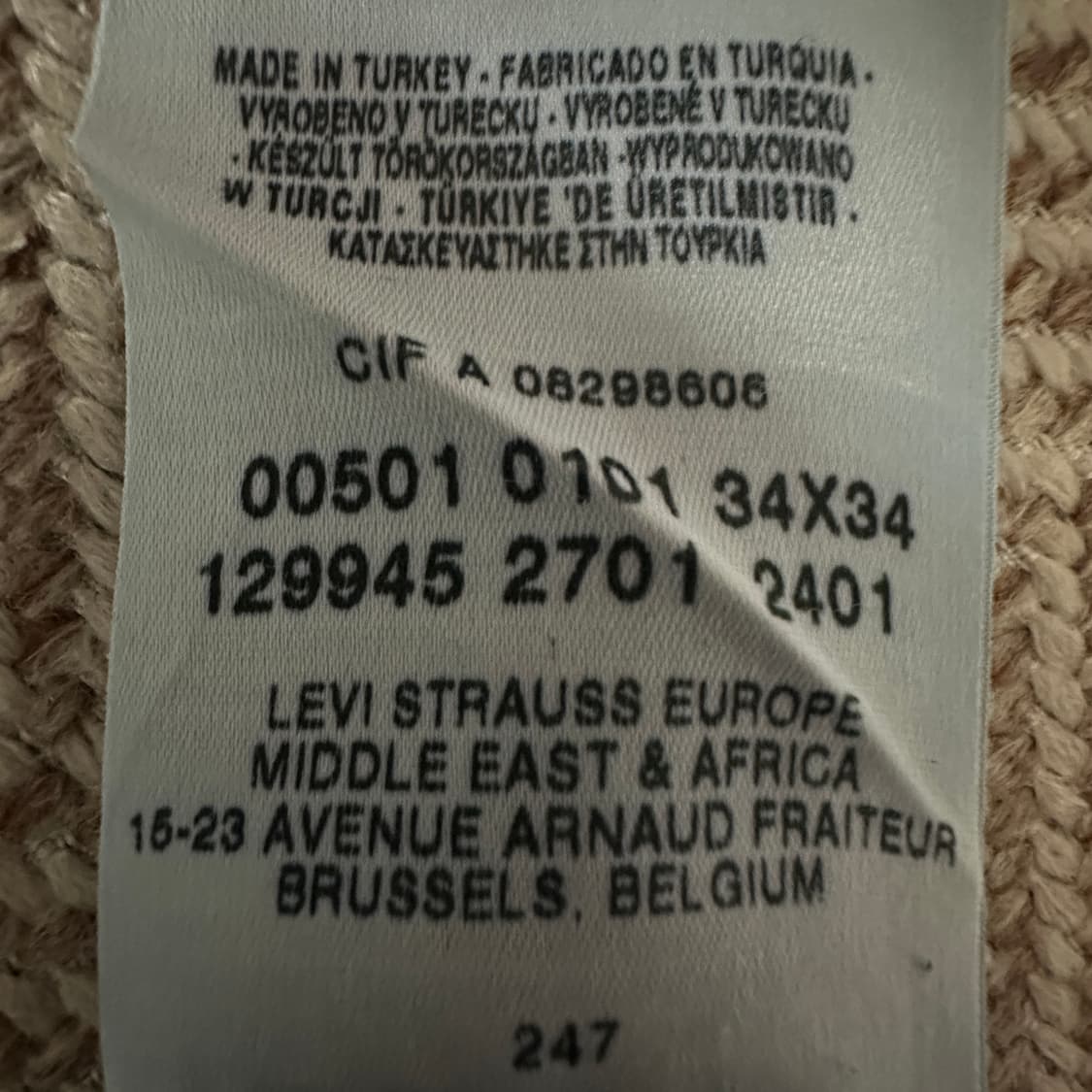 LEVI'S 501 00's vintage jeans 상품이미지4