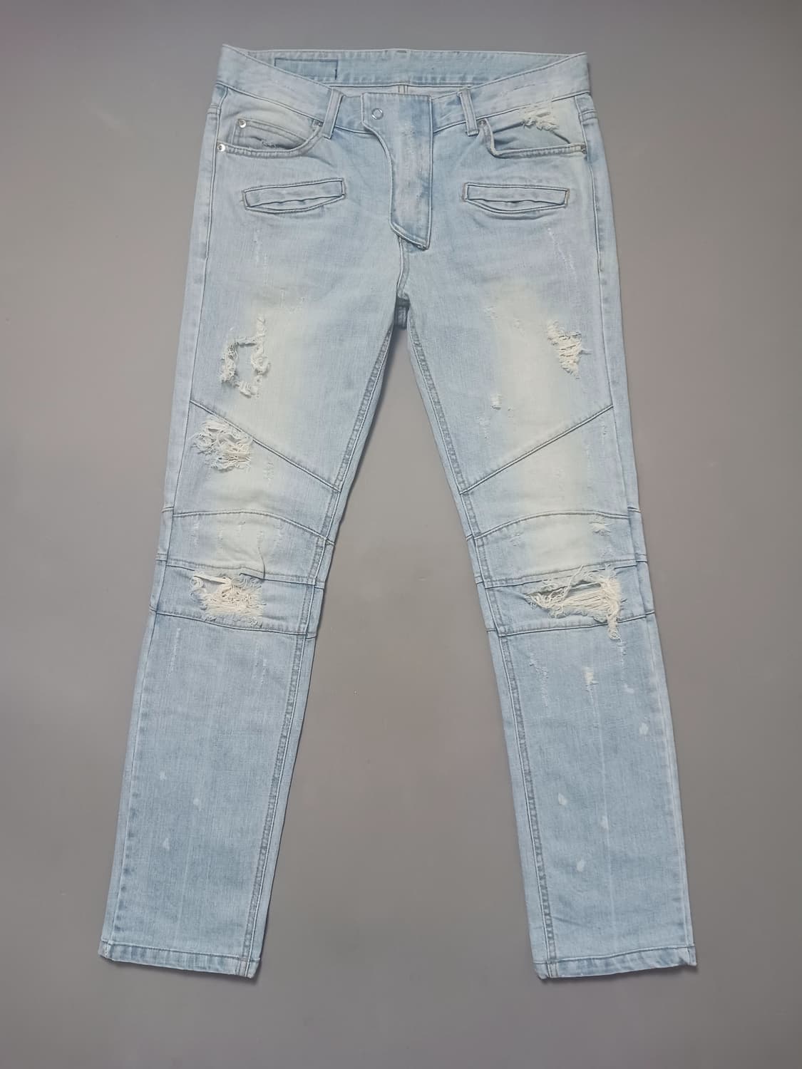 [32] 발망 연청 디스 바이커진 청바지 상품이미지1