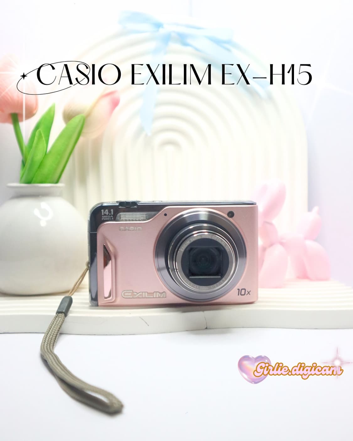 츄디카+베이비핑크!) 카시오 엑슬림 EX-H15 상품이미지1