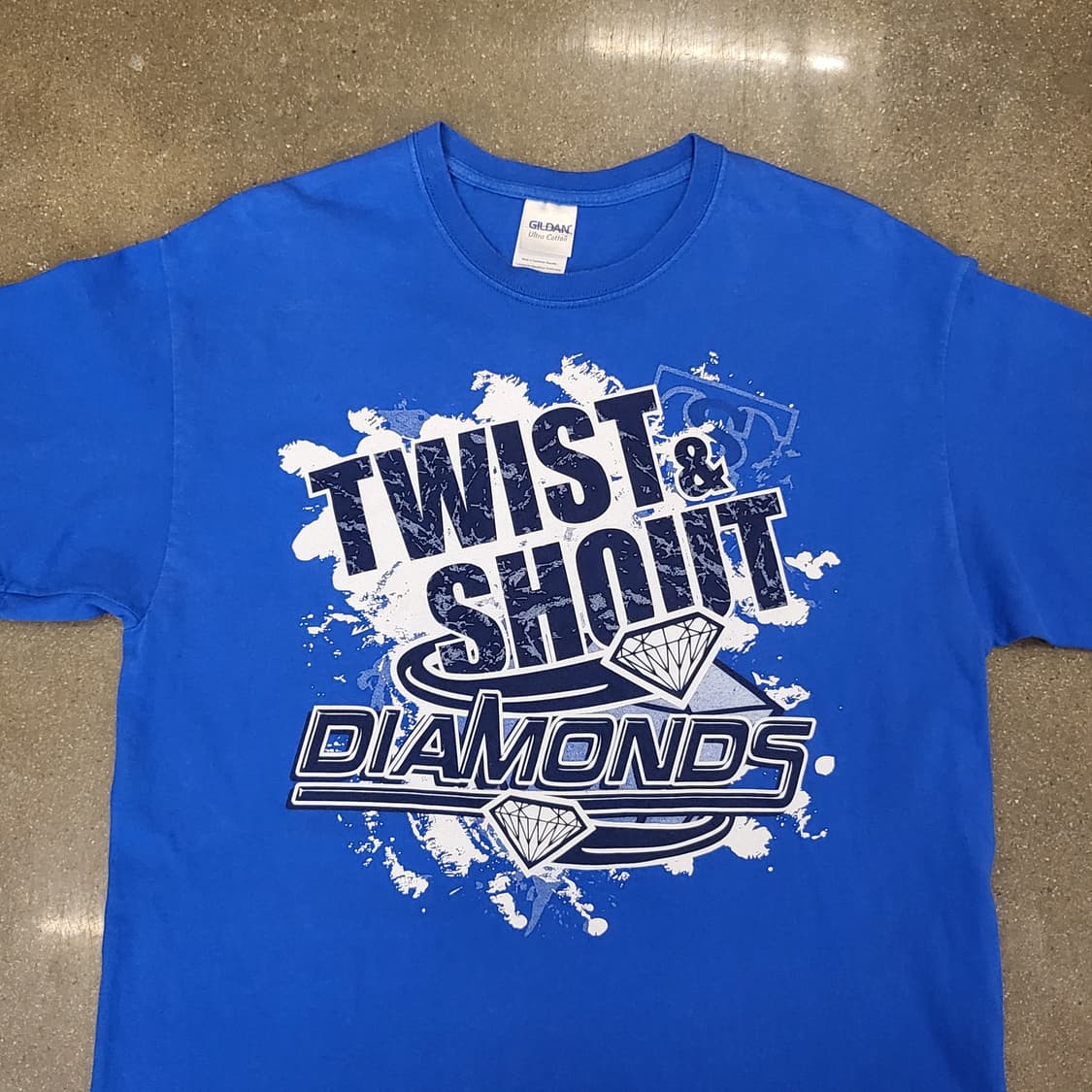 GILDAN 블루 Twist & Shout 티셔츠 상품이미지2