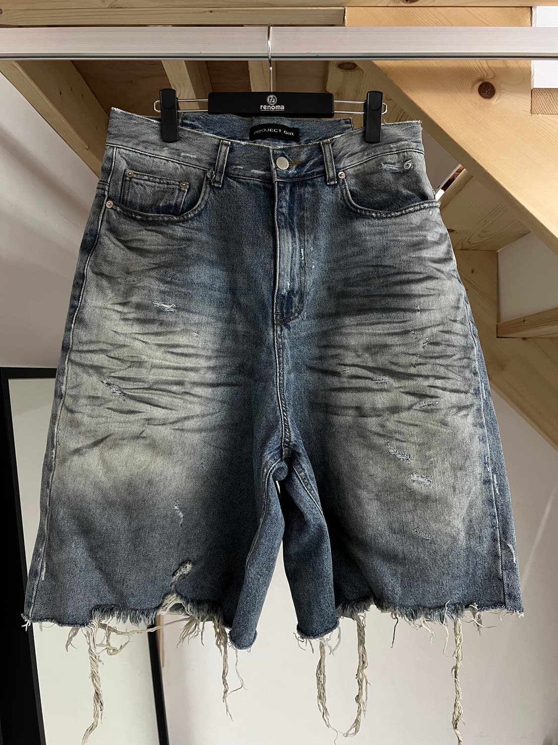 프로젝트gr 데님 반바지  상품이미지1