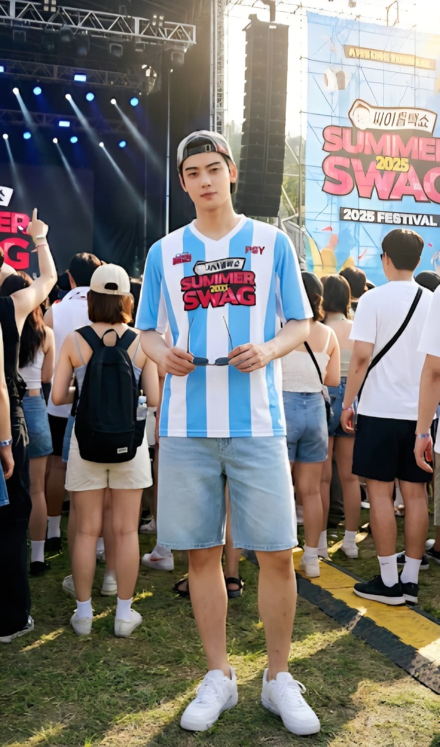 싸이 흠뻑쇼 2025 반팔 티셔츠_XL 상품이미지1