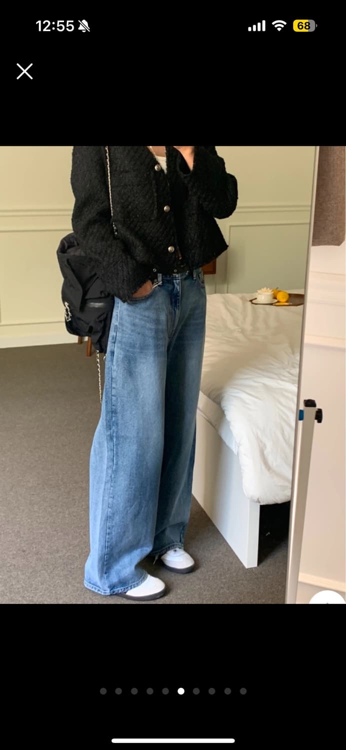 디플리 네즈 트위드 노카라 트위드 자켓 상품이미지6