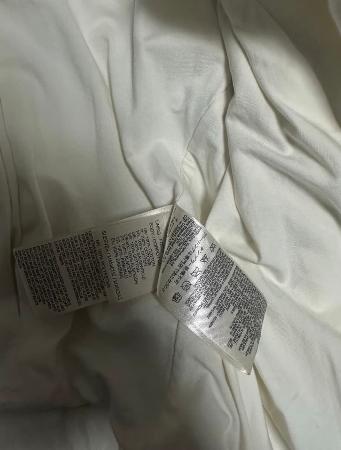 디젤 레더 퀄티드 레더 모토 자켓 화이트 상품이미지5