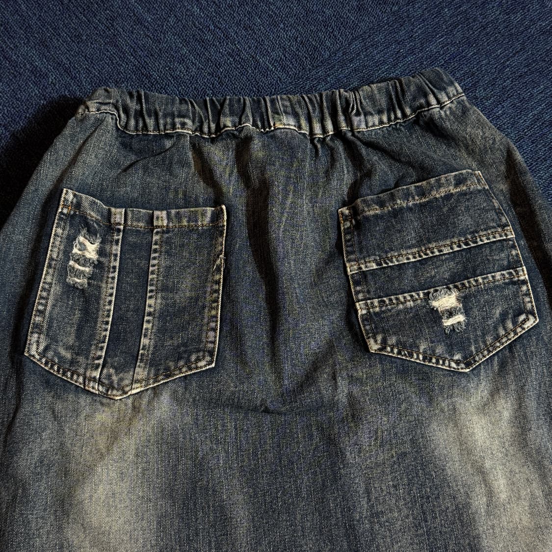 빈티지 자수포인트 데미지 스커트 상품이미지4