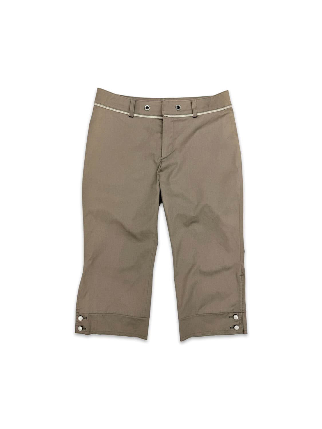 빈티지 INDIVI 브라운 단추 카프리 팬츠 상품이미지1