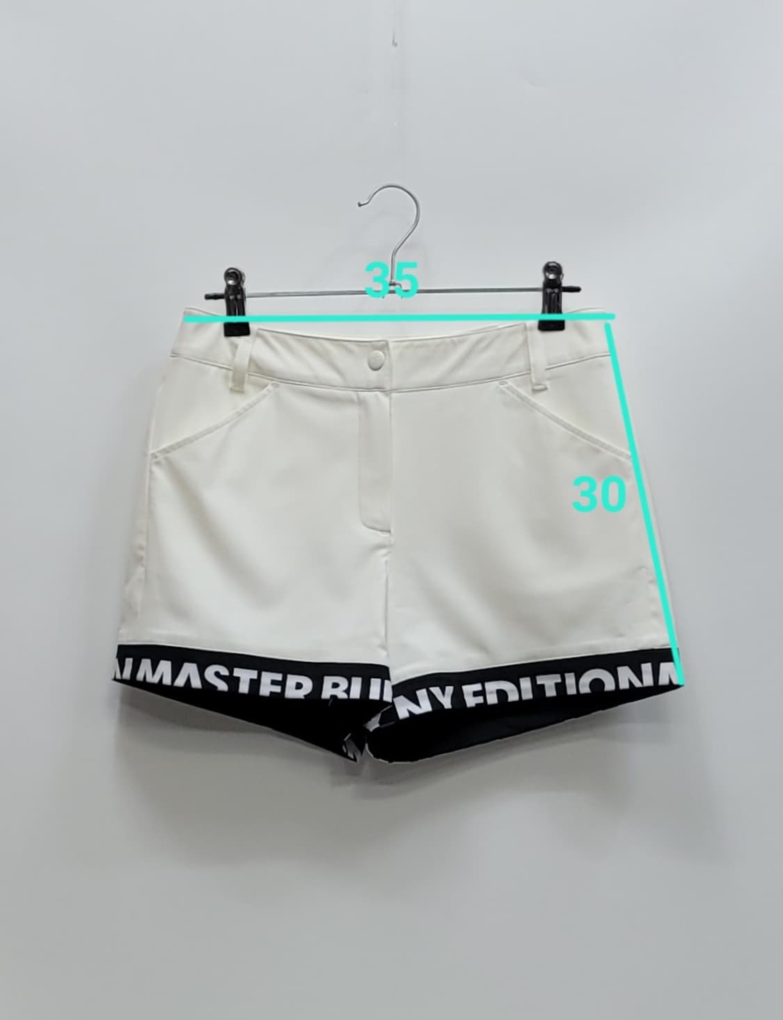 마스터바니에디션 골프 숏팬츠 / 여 0 (63-88) 화이트
 상품이미지10