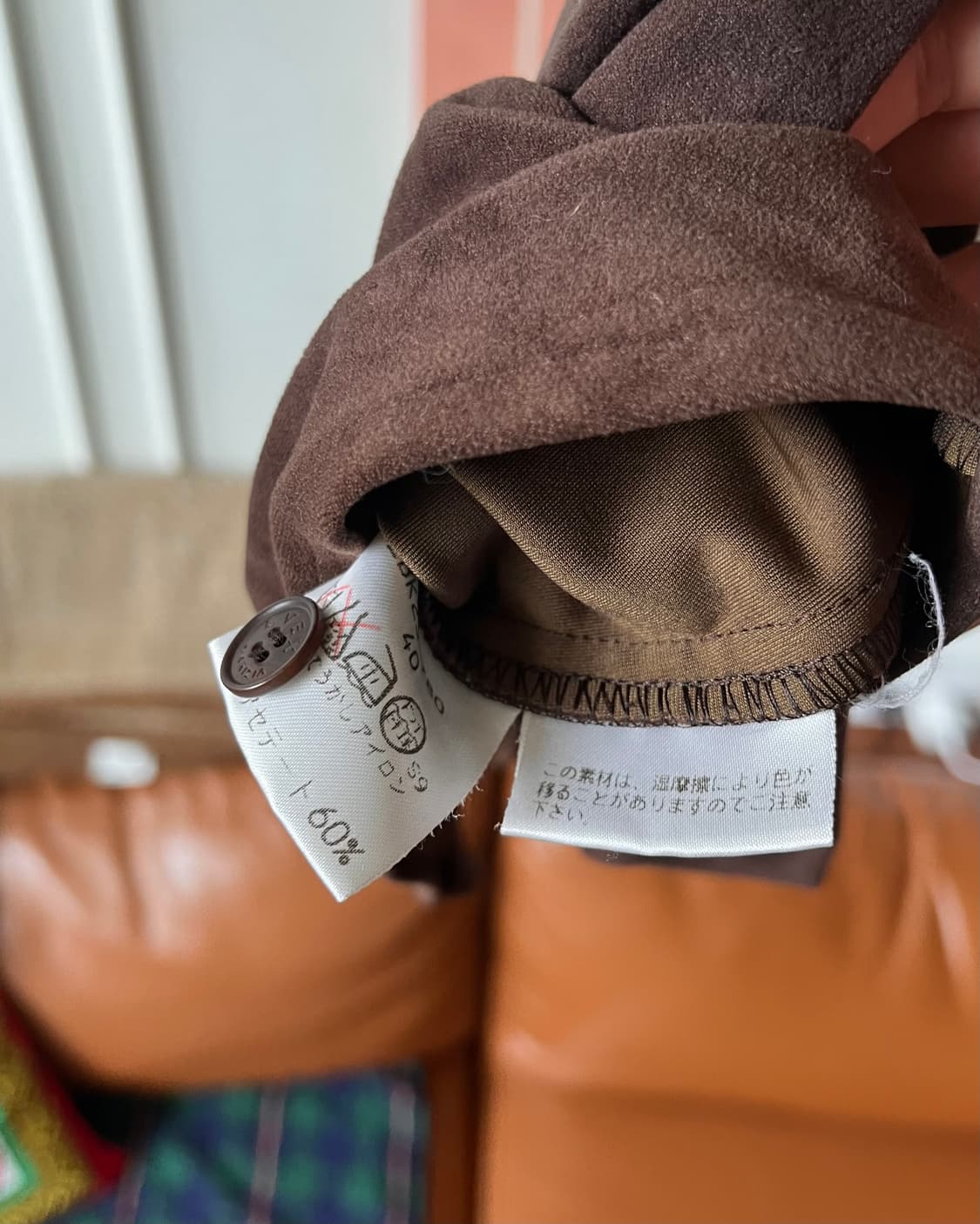 Old KRIZIA Peach-Skin Suede Shirt 상품이미지7