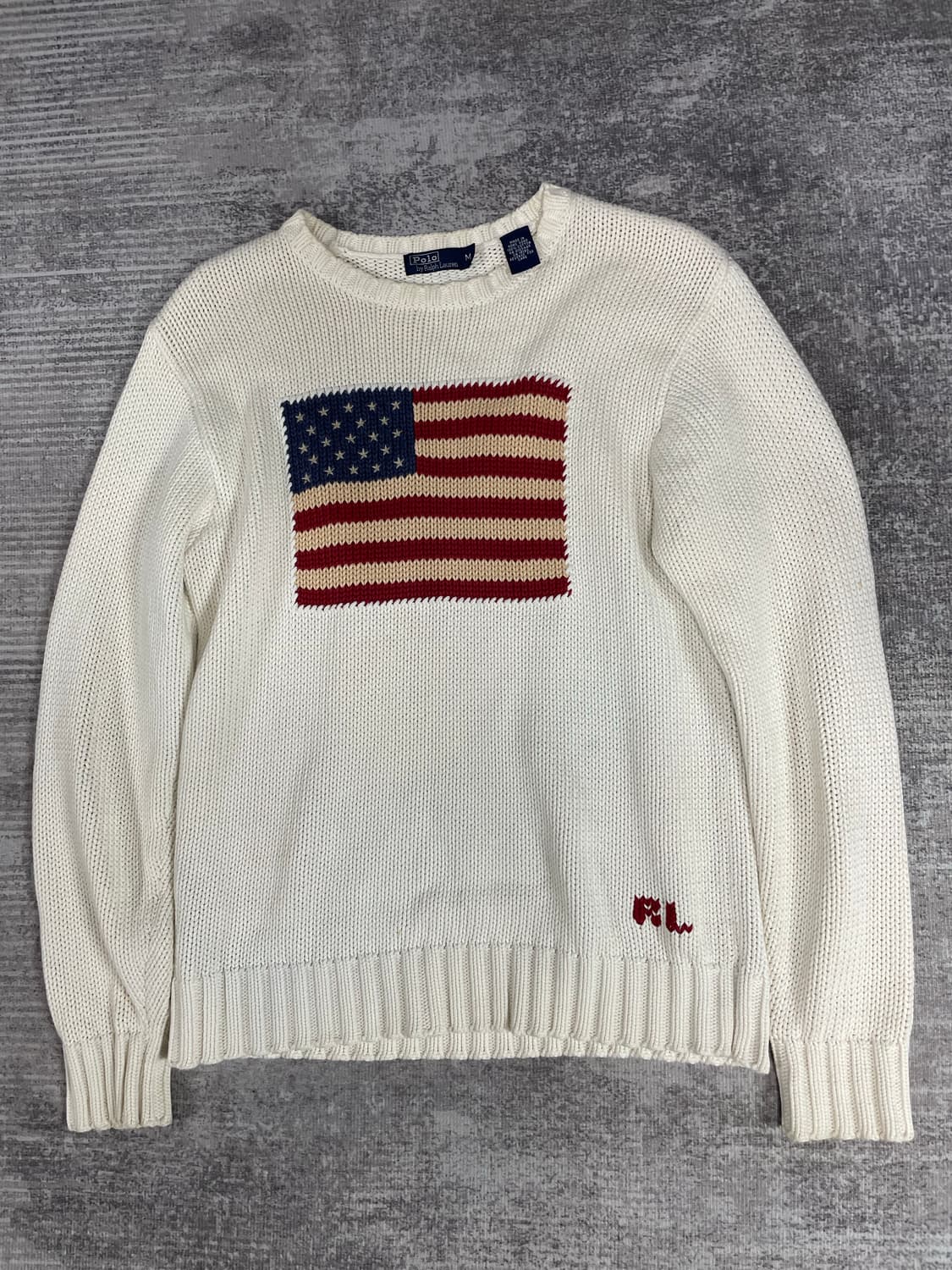 90s Polo RL 성조기 니트 상품이미지8