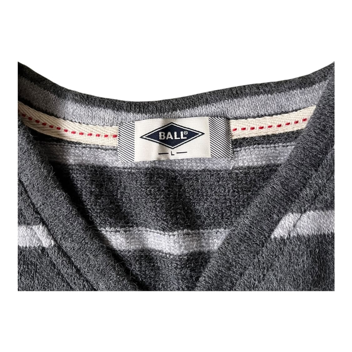 BALL . 스트라이프 헨리넥 니트 상품이미지6