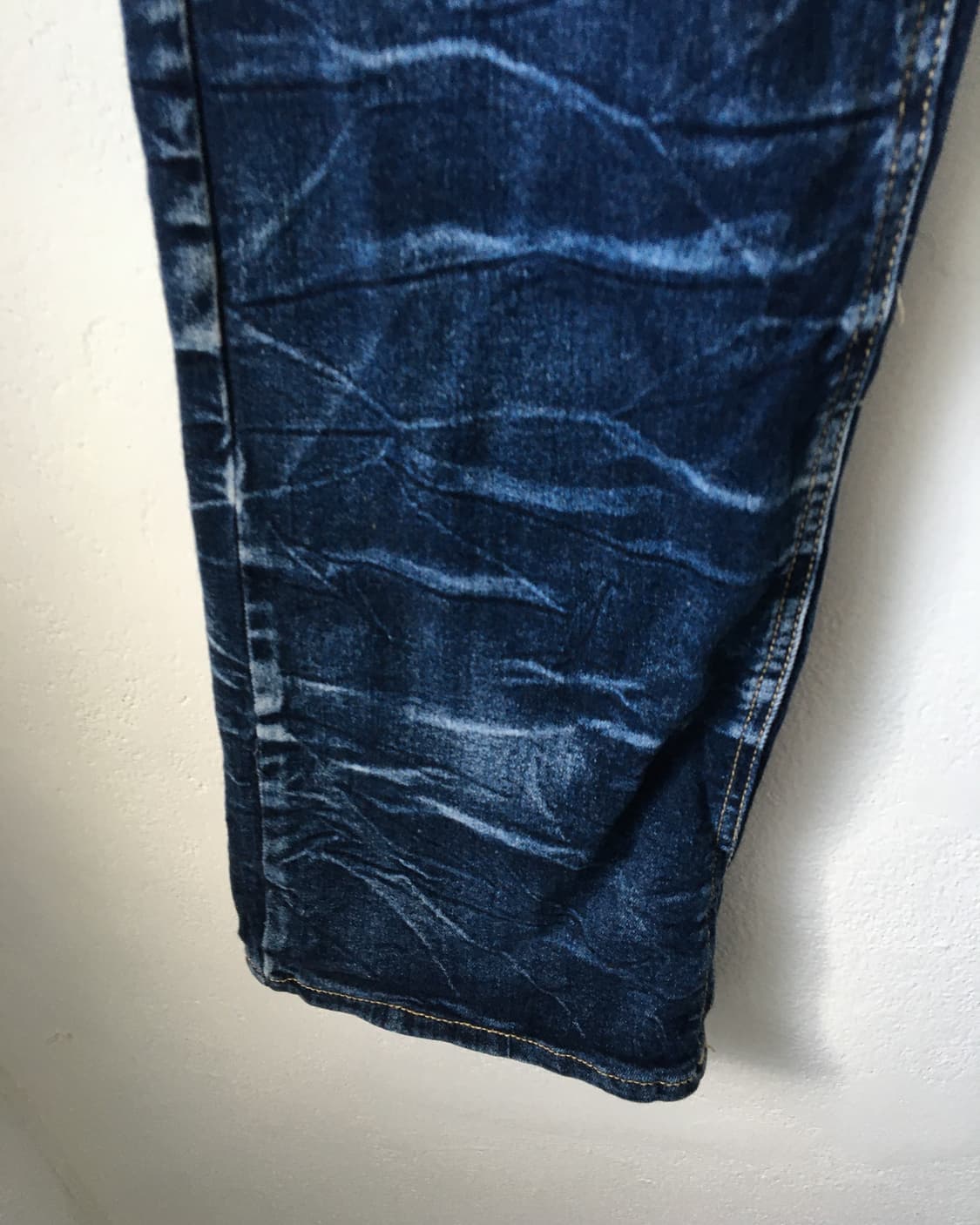Back lettering patch point washing denim 상품이미지7