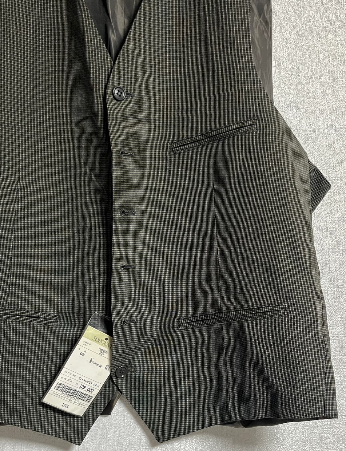 새상품 수트 베스트 조끼 105 상품이미지2