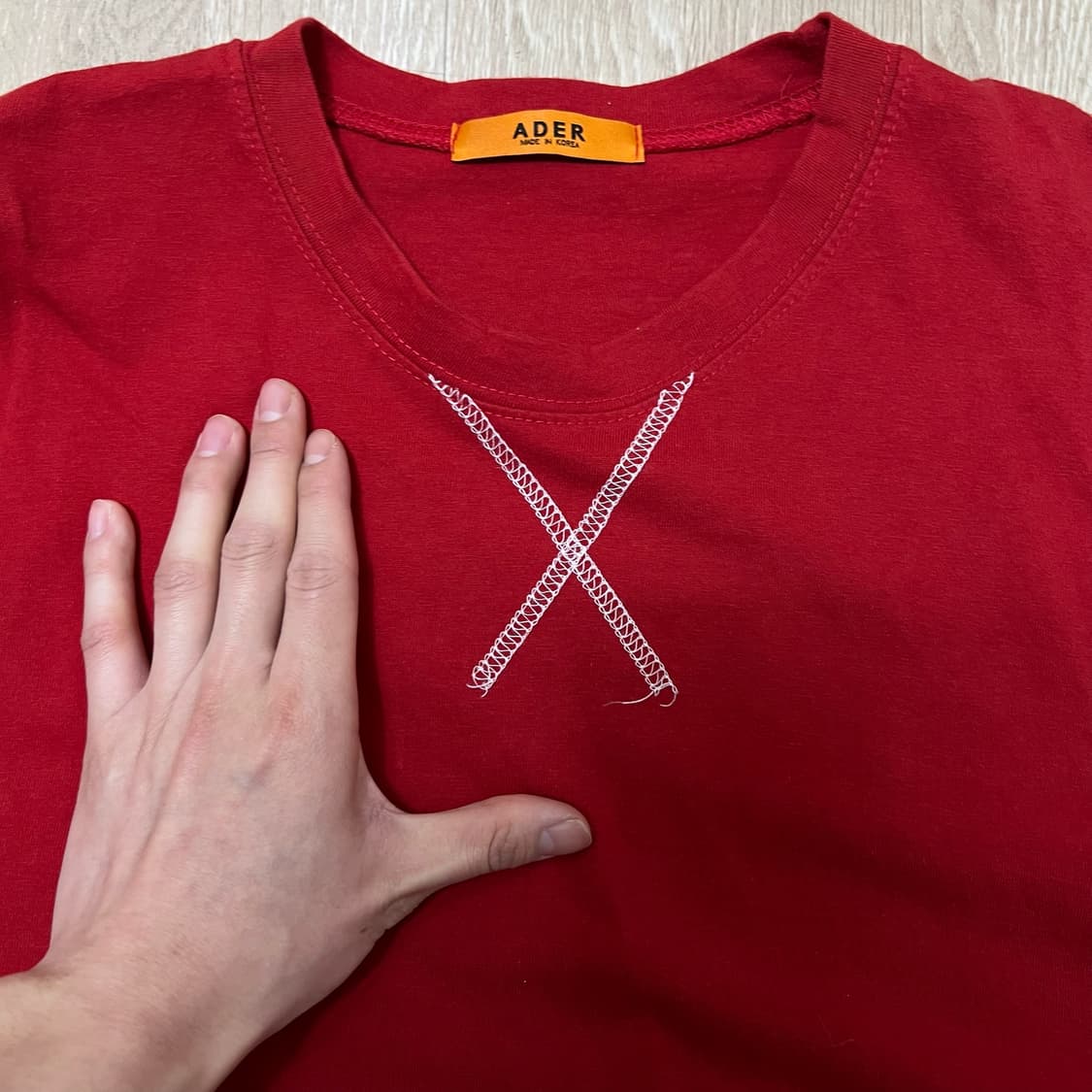 아더에러 스티치 라운드 반팔티 M 상품이미지3