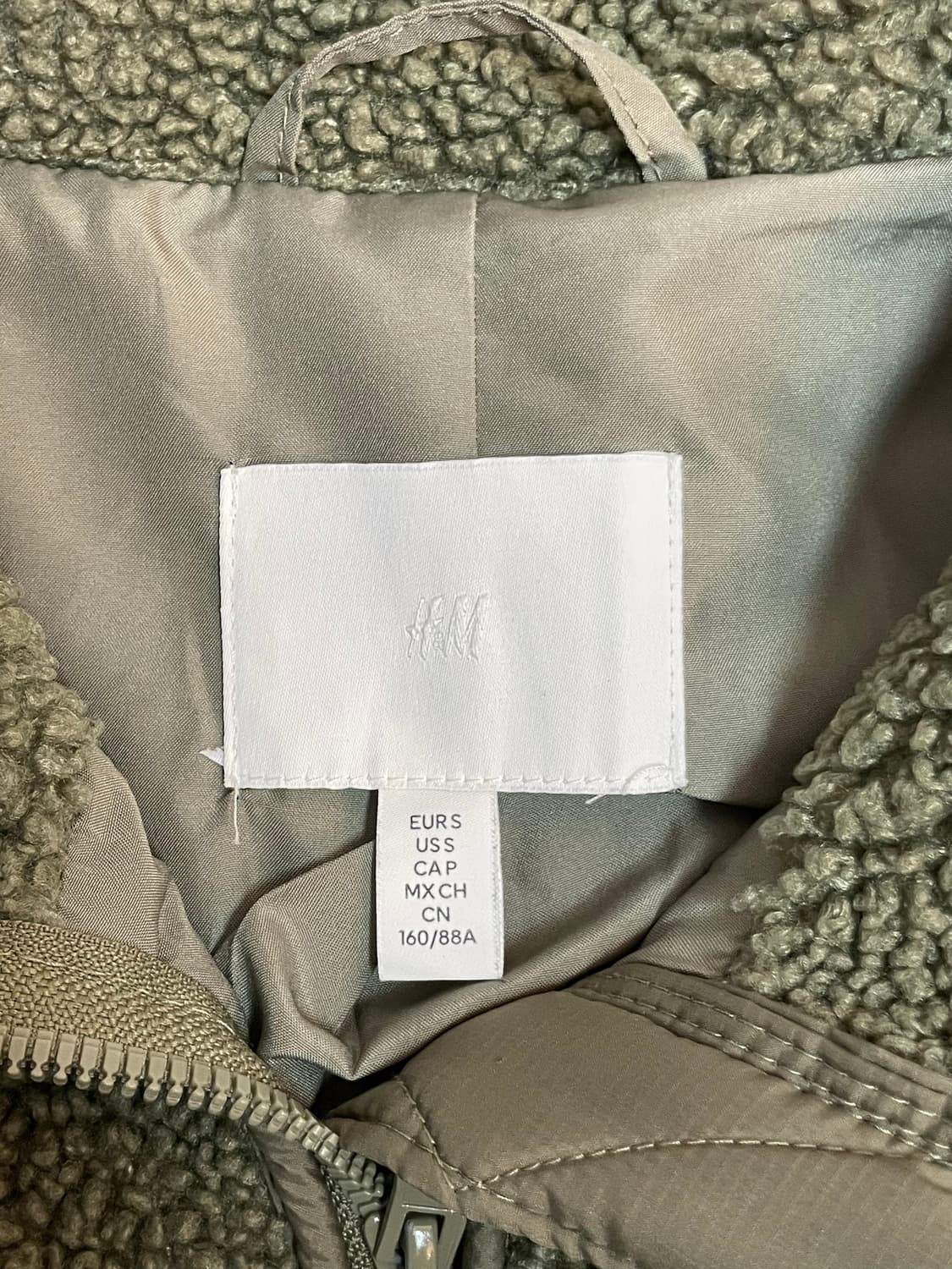 H&M 플리스 롱자켓 상품이미지6