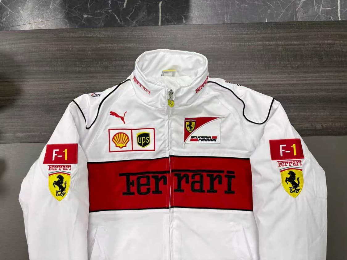 페라리 F1 레이싱 자켓 (화이트) 상품이미지4