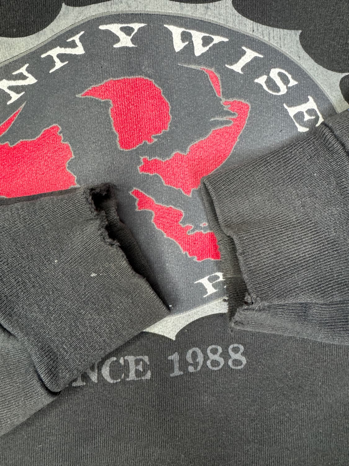 빈티지 8090s 밴드 페니와이즈 PENNYWISE 후드티 XL 상품이미지9