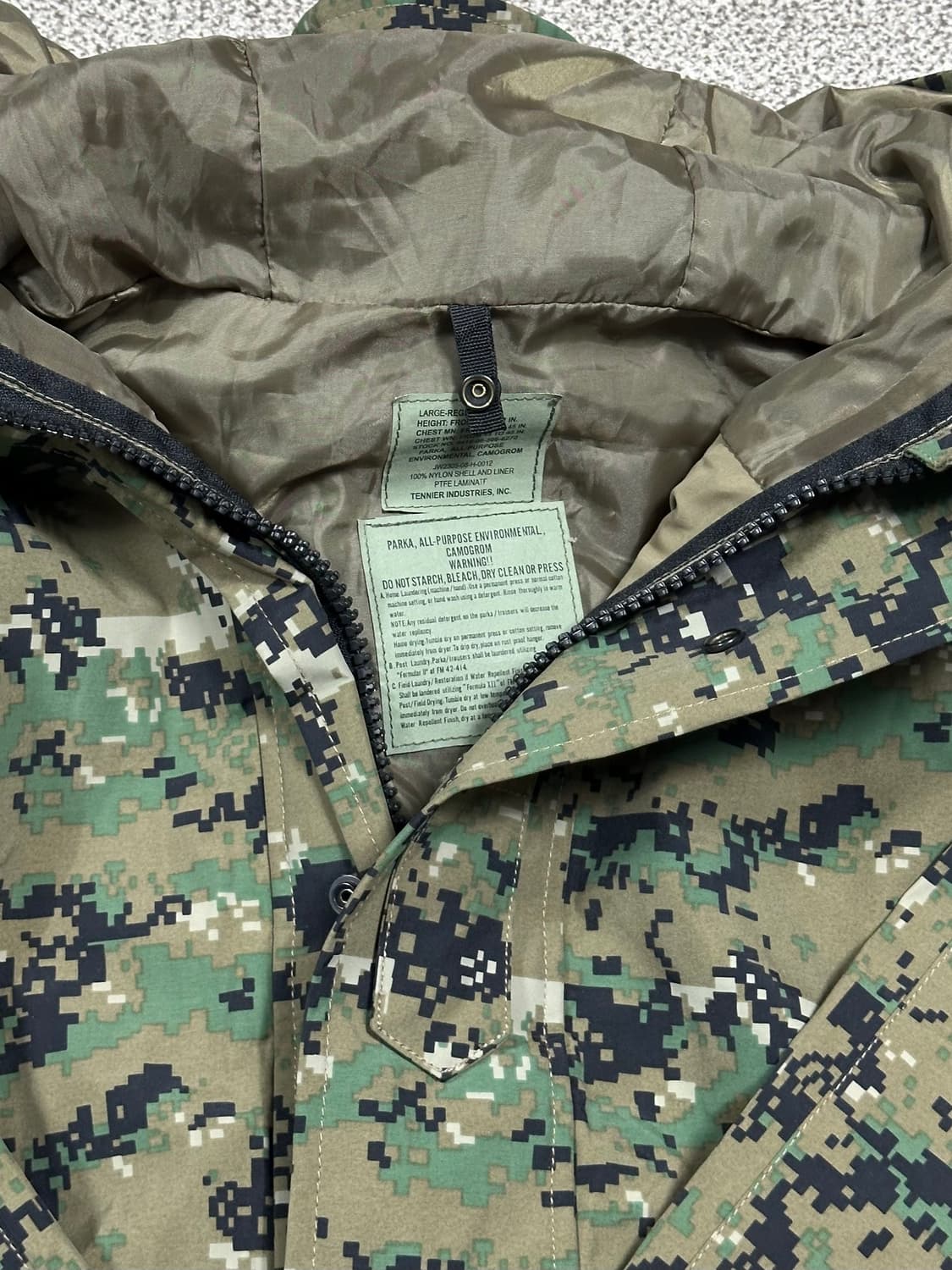 미 해병대 오리지널 고어텍스 파카 자켓 상품이미지7