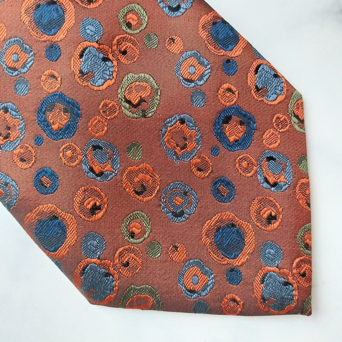 다니엘 라 포레 실크 추상 도트 넥타이 9.5cm A+등급 K1789
 상품이미지9