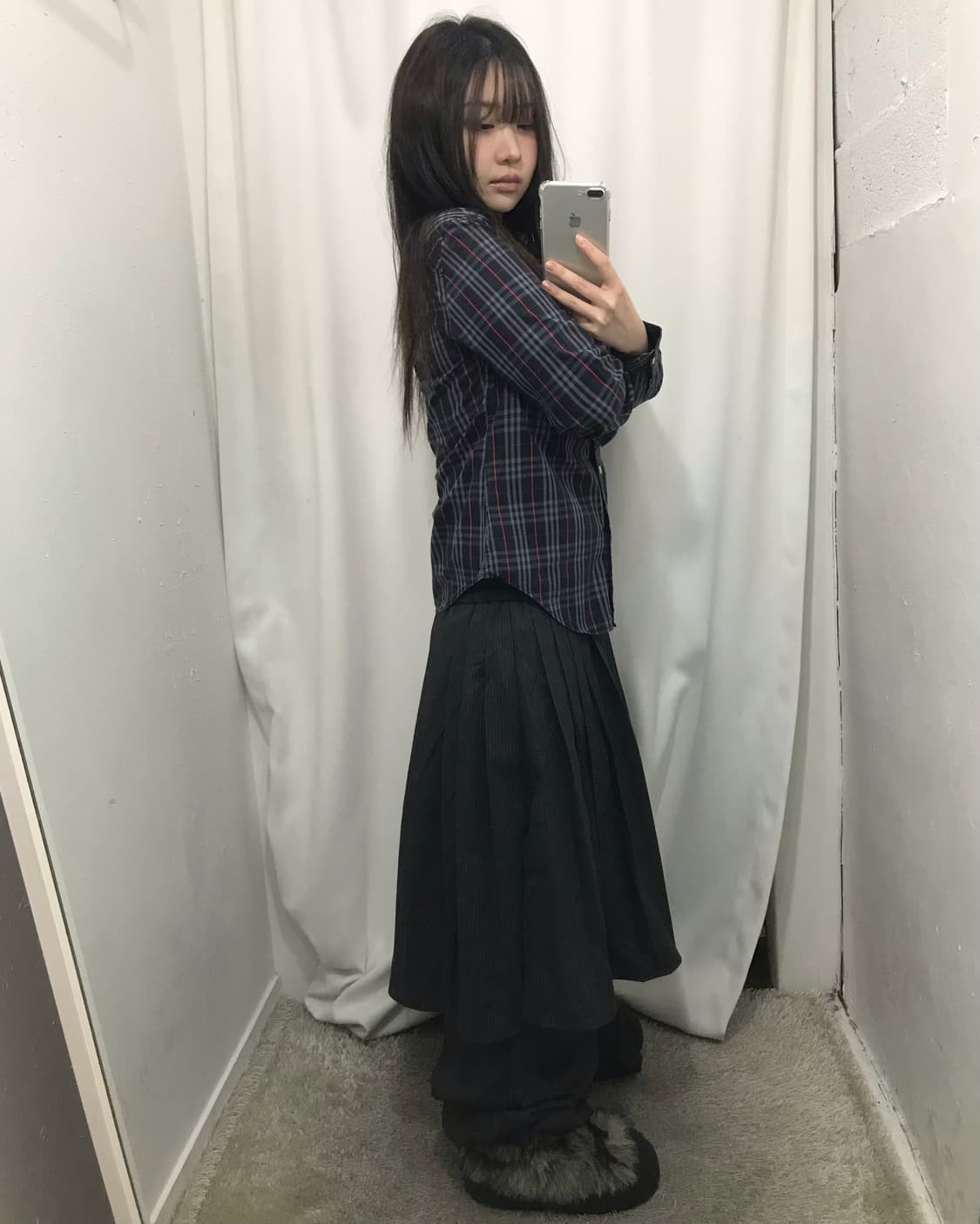 버버리 런던 스몰 로고 체크 셔츠 상품이미지4