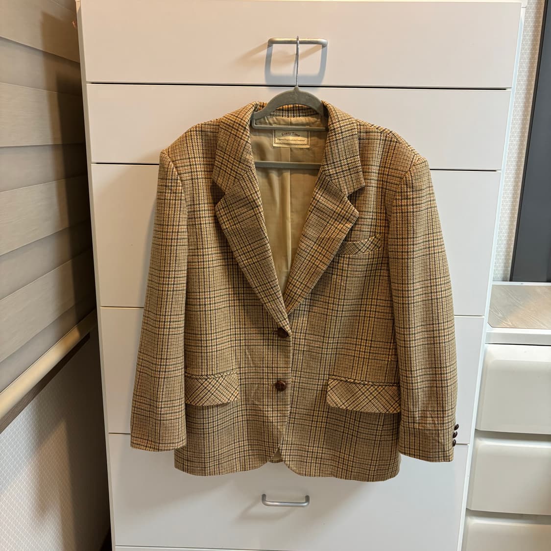 (일본제) 빈티지한 울혼방 체크 자켓 상품이미지1