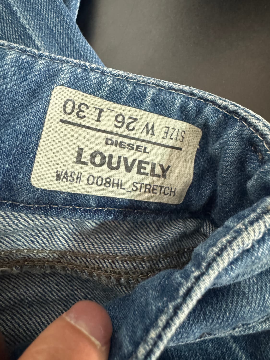정품라벨!! 여성 디젤 로우라이즈 부츠컷 데님팬츠 29.9인치 상품이미지4