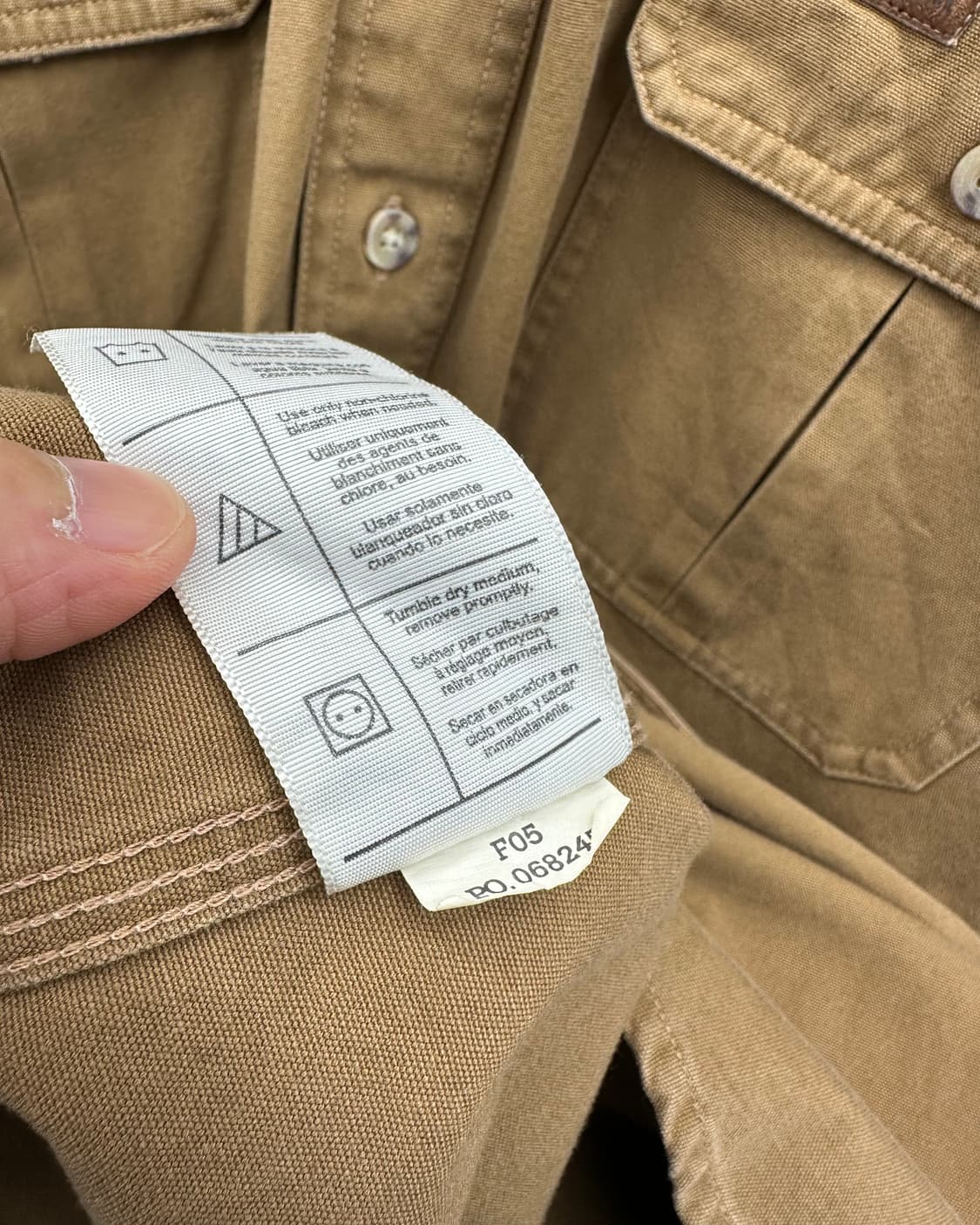 (XL오버핏)칼하트 워크 셔츠-M1489 상품이미지8