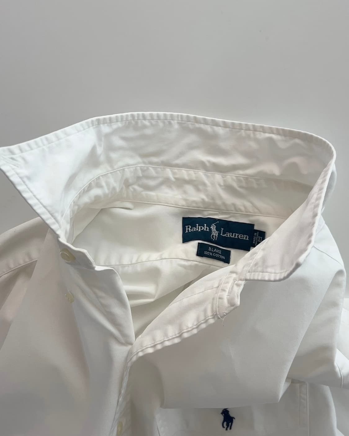 폴로 랄프로렌 블레이크 화이트 셔츠 XL 상품이미지5