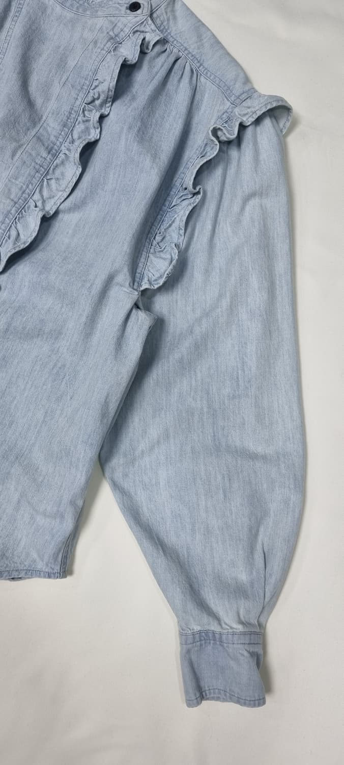 이자벨마랑 데님 프릴 셔츠 S _ 여성, 실측 확인 상품이미지5