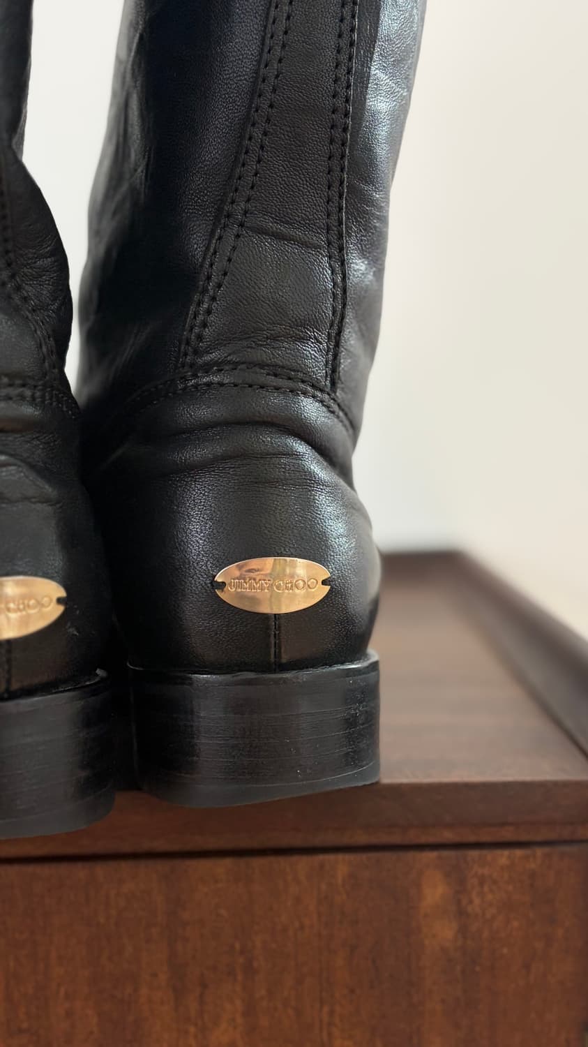 지미추 레더 바이커 앵글 부츠 상품이미지6