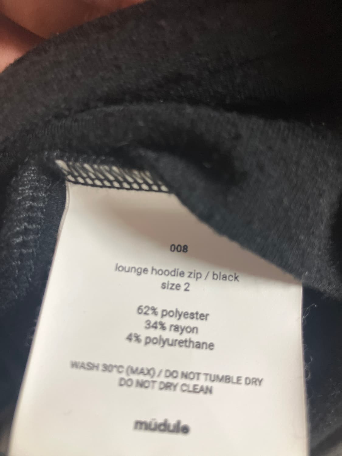 머듈 후드집업 블랙 (2)size 상품이미지3