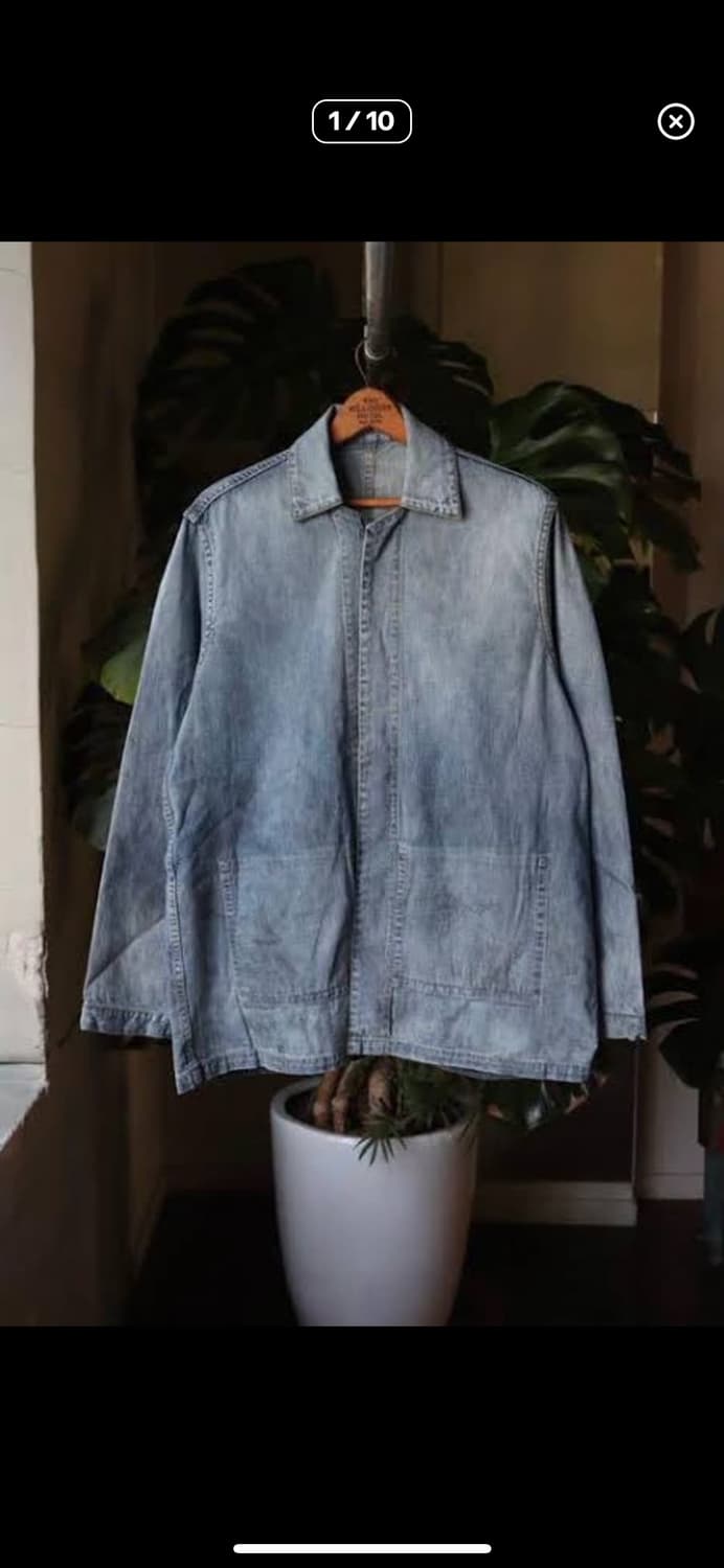 아프레쎄 22fw 데님 커버올 us navy 상품이미지2