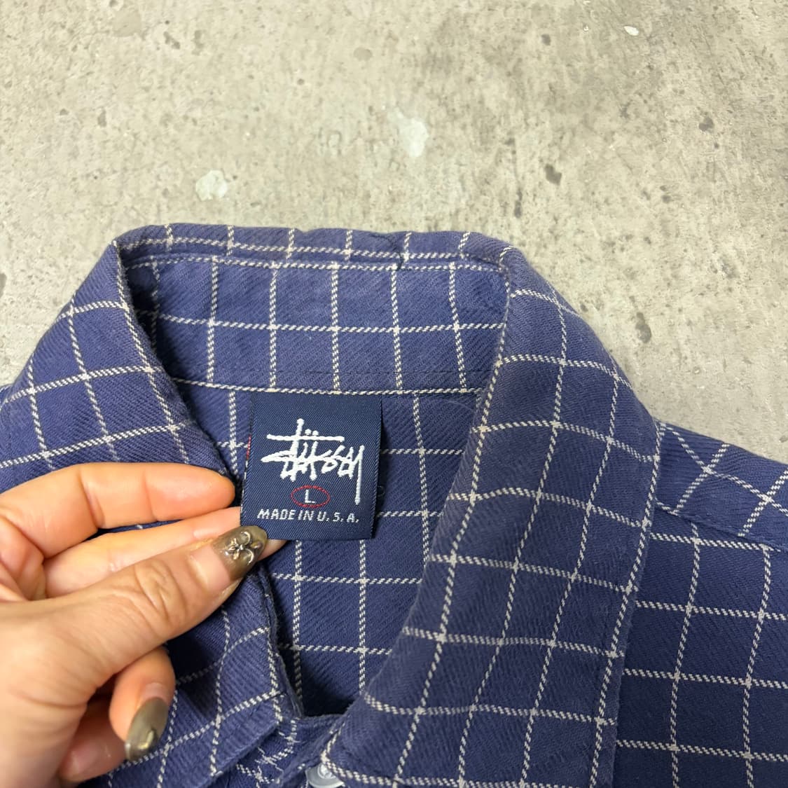 스투시 반팔 체크 셔츠[1923] 상품이미지5