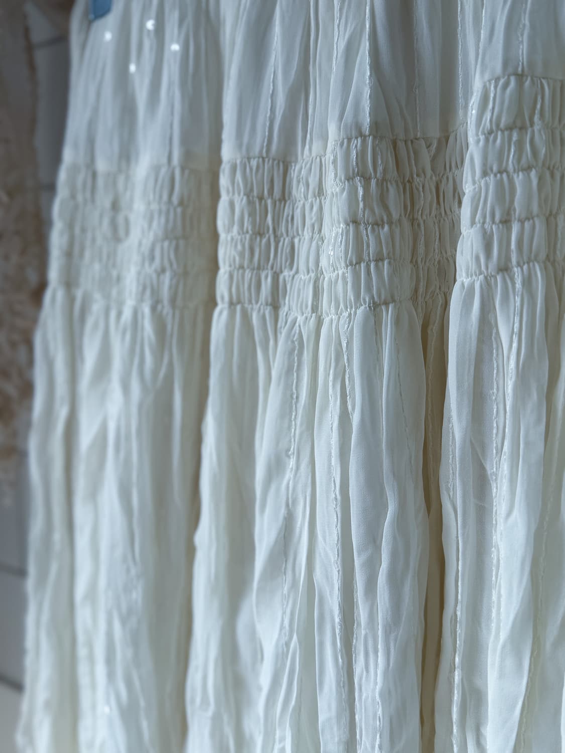 Beaded Wrinkle Shirred Skirt 0270 상품이미지3