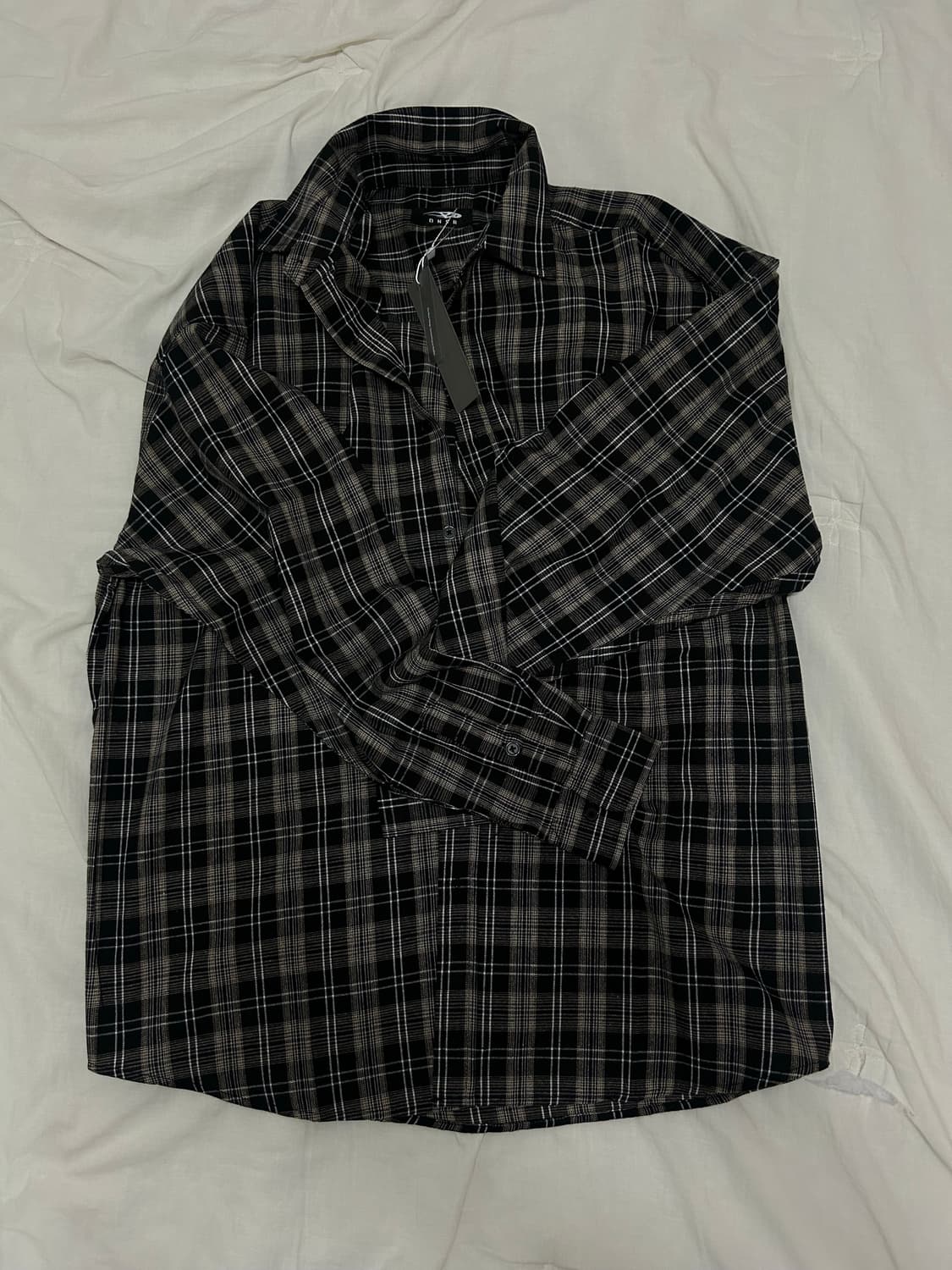 DNSR 브라운 체크 셔츠 상품이미지2