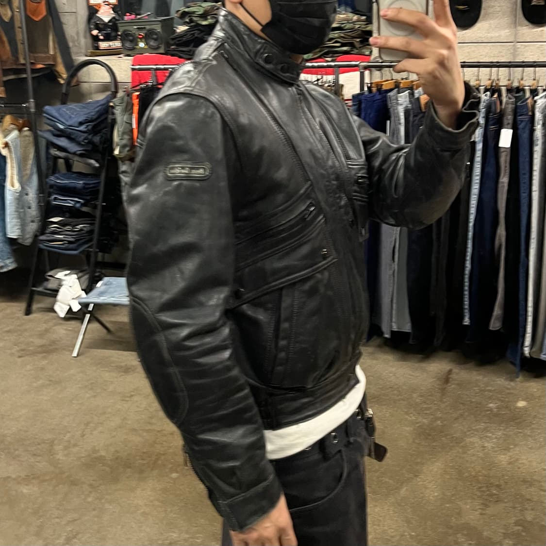 90s Hein Gericke 가죽 라이더 자켓 (100) 상품이미지3