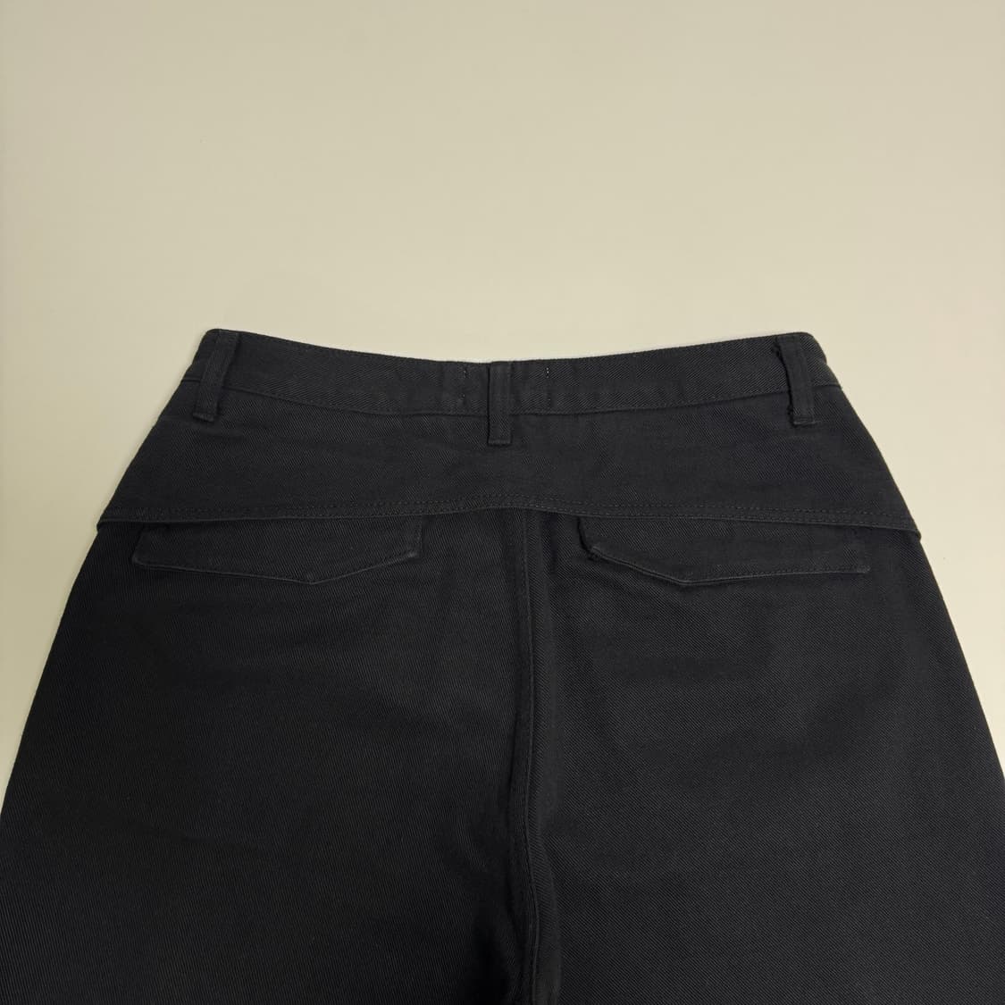 산산기어 블랙 와이드 데님 팬츠 상품이미지3